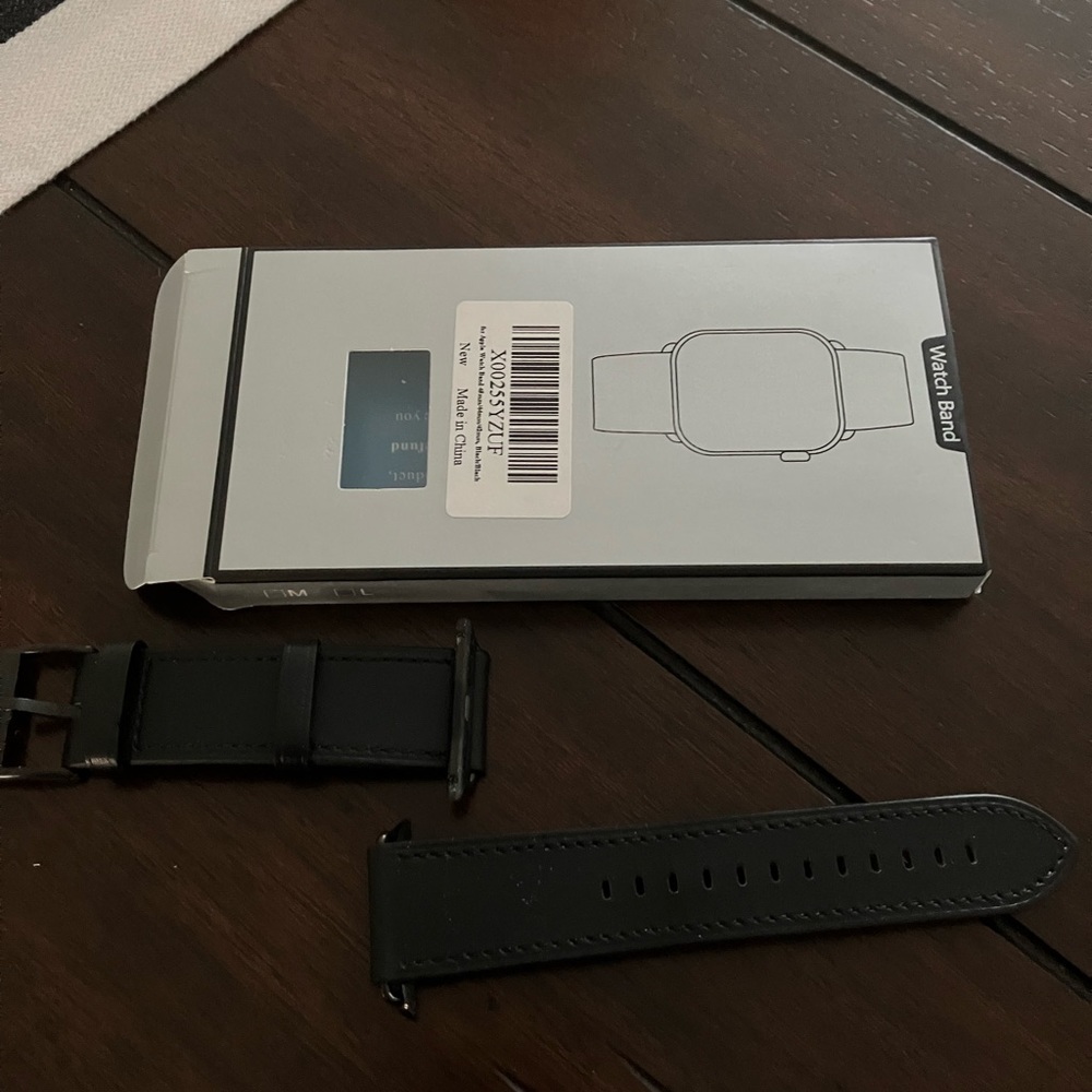 Leather watch band